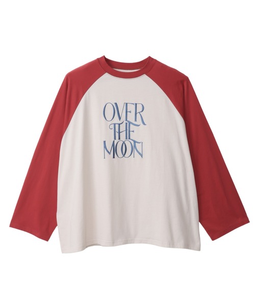 Ada.(エイダ)の「ロゴ 刺繍 ラグラン ビッグ ロンT(Tシャツ/カットソー・レディース・ネイビー/ホワイト/ブルー/アイボリー・FREE)」の6枚目の写真