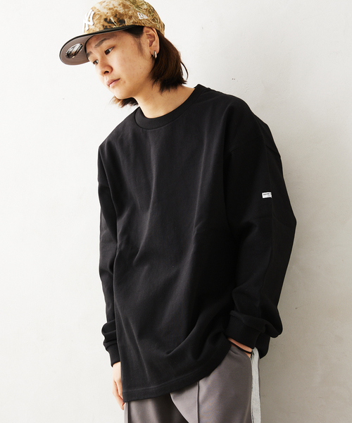 JOURNAL STANDARD relume（ジャーナルスタンダード　レリューム）の「【HARDIN KNITWEAR/ハーディンニットウェア】ヘビーウェイト 長袖Tシャツ（Tシャツ/カットソー・メンズ・ブラック/グリーン/アイボリー・LARGE/MEDIUM）」の13枚目の写真
