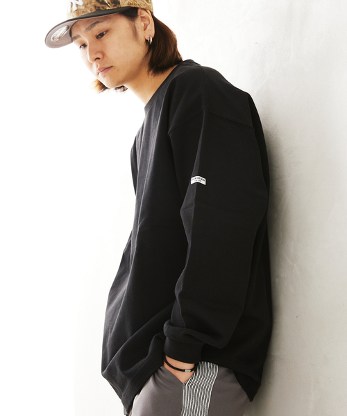 JOURNAL STANDARD relume（ジャーナルスタンダード　レリューム）の「【HARDIN KNITWEAR/ハーディンニットウェア】ヘビーウェイト 長袖Tシャツ（Tシャツ/カットソー・メンズ・ブラック/グリーン/アイボリー・LARGE/MEDIUM）」の16枚目の写真