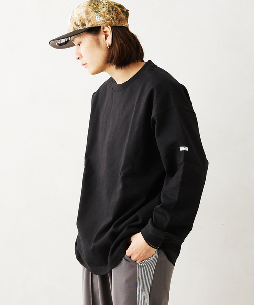 JOURNAL STANDARD relume（ジャーナルスタンダード　レリューム）の「【HARDIN KNITWEAR/ハーディンニットウェア】ヘビーウェイト 長袖Tシャツ（Tシャツ/カットソー・メンズ・ブラック/グリーン/アイボリー・LARGE/MEDIUM）」の17枚目の写真