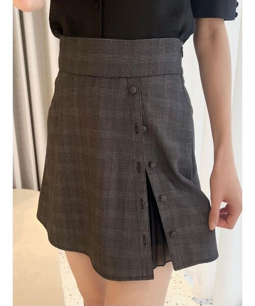 EATME(イートミー)の「ラップライクシフォンプリーツスカート(スカート・レディース・ブラック/ベージュ/その他1・SMALL/MEDIUM)」の3枚目の写真