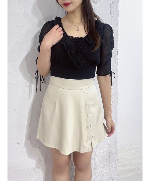 EATME(イートミー)の「ラップライクシフォンプリーツスカート(スカート・レディース・ブラック/ベージュ/その他1・SMALL/MEDIUM)」の5枚目の写真