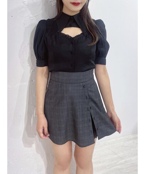 EATME(イートミー)の「ラップライクシフォンプリーツスカート(スカート・レディース・ブラック/ベージュ/その他1・SMALL/MEDIUM)」の8枚目の写真