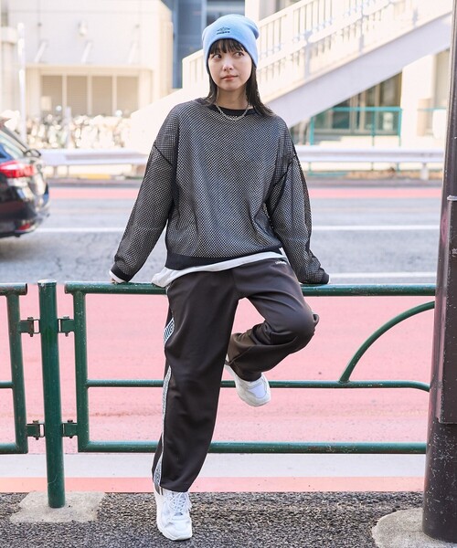 FREAK'S STORE(フリークスストア)の「UMBRO × FREAK'S STORE/アンブロ 別注 ロゴ刺繍ビーニー/ニットキャップ(ニットキャップ/ビーニー・レディース・サックスブルー/ブラック/オフホワイト/ネイビー/パープル/ブラウン・ONE SIZE)」の13枚目の写真