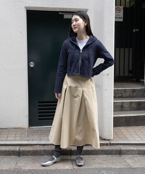 ALAND（エーランド）の「3.3 Field Trip／ステッチラインZIP  2108824（スウェット・レディース・ライトグレー/ネイビー/チャコール・FREE）」の17枚目の写真