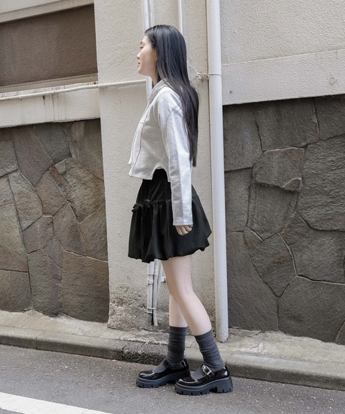 ALAND（エーランド）の「3.3 Field Trip／ステッチラインZIP  2108824（スウェット・レディース・ライトグレー/ネイビー/チャコール・FREE）」の9枚目の写真