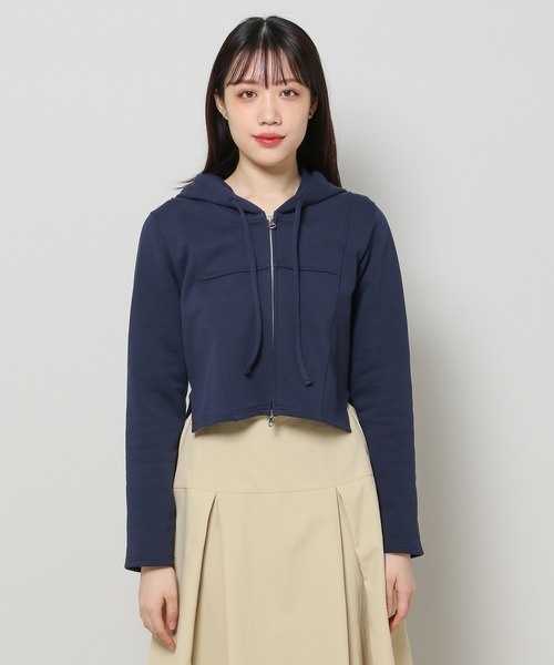 ALAND（エーランド）の「3.3 Field Trip／ステッチラインZIP  2108824（スウェット・レディース・ライトグレー/ネイビー/チャコール・FREE）」の20枚目の写真