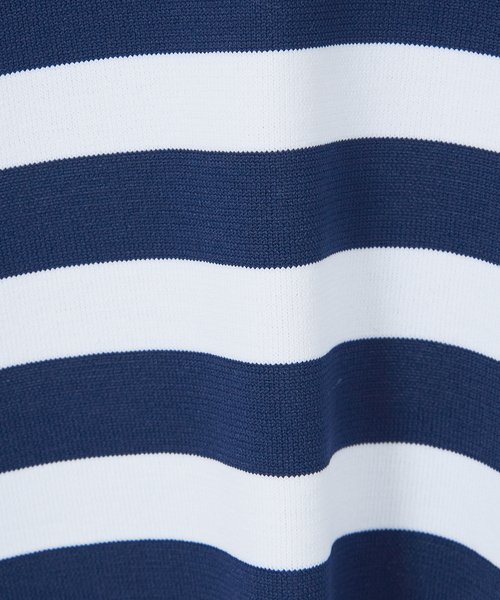 abahouse mavie（アバハウスマヴィ）の「スポンジングボーダー2WAYプルオーバー（カーディガン/ボレロ・レディース・ネイビー/ホワイト・フリー）」の11枚目の写真