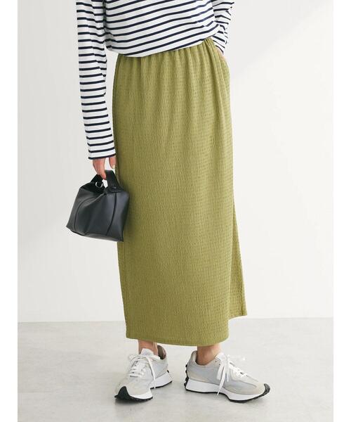 Green　Parks（グリーンパークス）の「カットJQIラインスカート（スカート・レディース・アイボリー/ブラック/グリーン・FREE）」の20枚目の写真