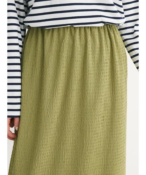 Green　Parks（グリーンパークス）の「カットJQIラインスカート（スカート・レディース・アイボリー/ブラック/グリーン・FREE）」の13枚目の写真
