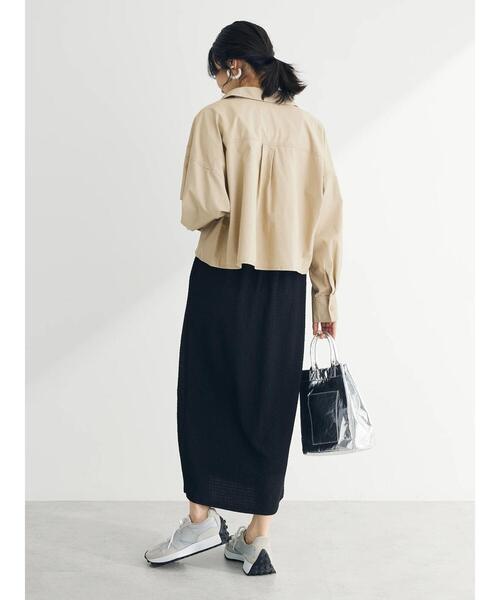 Green　Parks（グリーンパークス）の「カットJQIラインスカート（スカート・レディース・アイボリー/ブラック/グリーン・FREE）」の17枚目の写真