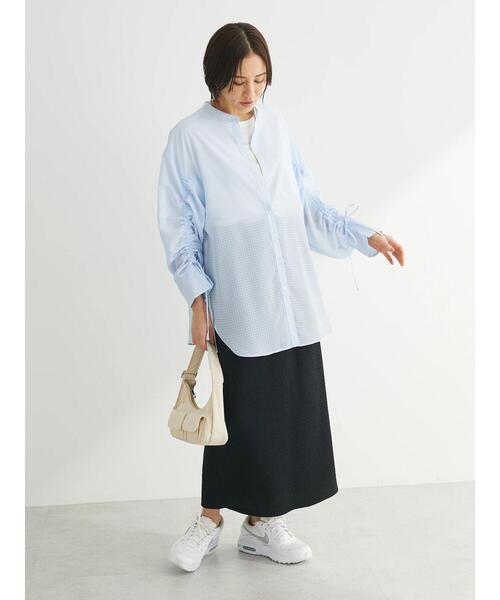 Green　Parks（グリーンパークス）の「カットJQIラインスカート（スカート・レディース・アイボリー/ブラック/グリーン・FREE）」の7枚目の写真