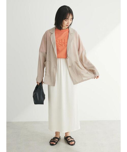 Green　Parks（グリーンパークス）の「カットJQIラインスカート（スカート・レディース・アイボリー/ブラック/グリーン・FREE）」の11枚目の写真