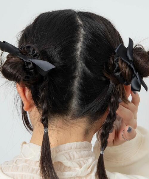 WEGO(ウィゴー)の「WEGO/【2点セット】ミニリボンシュシュ(シュシュ・レディース・ブラック/ホワイト/その他4/その他6/その他2/その他1/その他5/その他3/その他7/その他8/その他9・FREE)」の14枚目の写真