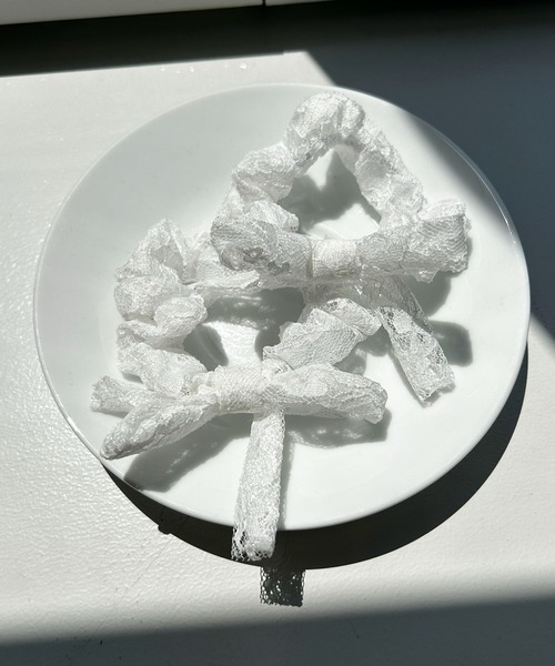 WEGO(ウィゴー)の「WEGO/【2点セット】ミニリボンシュシュ(シュシュ・レディース・ブラック/ホワイト/その他4/その他6/その他2/その他1/その他5/その他3/その他7/その他8/その他9・FREE)」の3枚目の写真