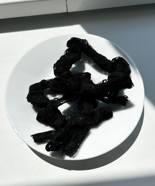 WEGO(ウィゴー)の「WEGO/【2点セット】ミニリボンシュシュ(シュシュ・レディース・ブラック/ホワイト/その他4/その他6/その他2/その他1/その他5/その他3/その他7/その他8/その他9・FREE)」の4枚目の写真