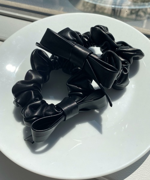 WEGO(ウィゴー)の「WEGO/【2点セット】ミニリボンシュシュ(シュシュ・レディース・ブラック/ホワイト/その他4/その他6/その他2/その他1/その他5/その他3/その他7/その他8/その他9・FREE)」の7枚目の写真