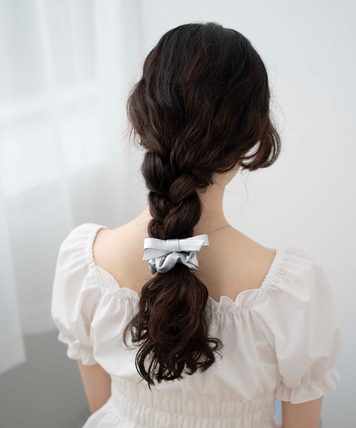 WEGO(ウィゴー)の「WEGO/【2点セット】ミニリボンシュシュ(シュシュ・レディース・ブラック/ホワイト/その他4/その他6/その他2/その他1/その他5/その他3/その他7/その他8/その他9・FREE)」の8枚目の写真