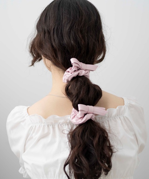 WEGO(ウィゴー)の「WEGO/【2点セット】ミニリボンシュシュ(シュシュ・レディース・ブラック/ホワイト/その他4/その他6/その他2/その他1/その他5/その他3/その他7/その他8/その他9・FREE)」の10枚目の写真