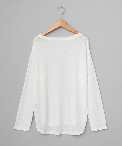 coen（コーエン）の「スソラウンドシアープルオーバー（Tシャツ/カットソー・レディース・ブラック/オフホワイト/ライラック・M/L）」の6枚目の写真