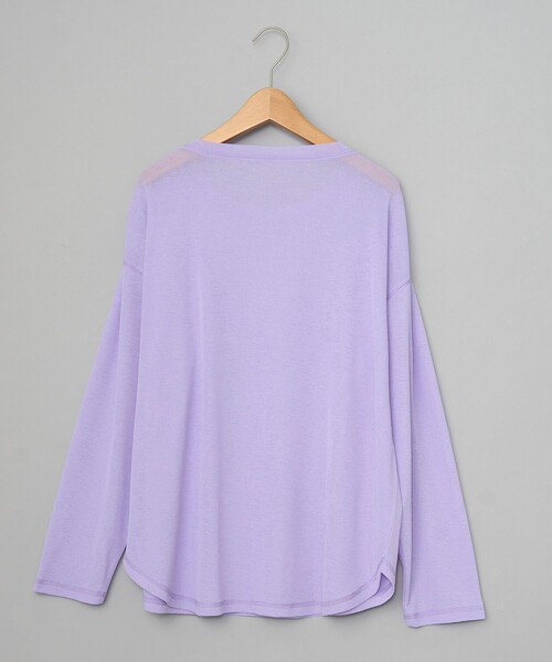 coen（コーエン）の「スソラウンドシアープルオーバー（Tシャツ/カットソー・レディース・ブラック/オフホワイト/ライラック・M/L）」の13枚目の写真