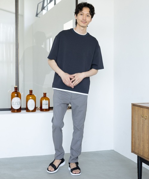 GLOBAL WORK(グローバルワーク)の「モーションテックスキニーCOOL/986684(その他パンツ・メンズ・ネイビー/ブラック/グレー・LARGE/MEDIUM/X-SMALL/SMALL/X-LARGE)」の4枚目の写真