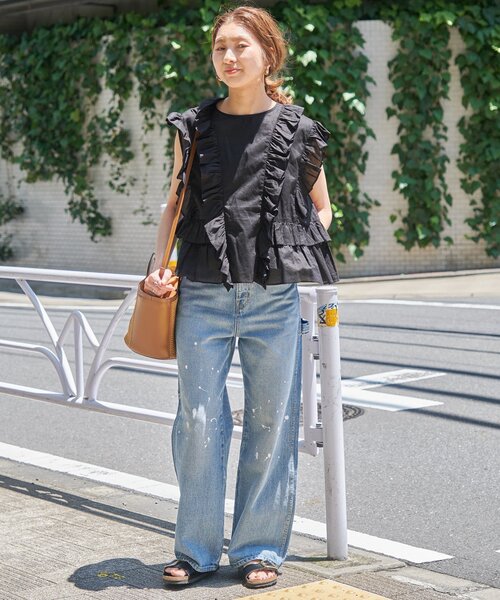 Spick & Span（スピックアンドスパン）の「5 1/2 PAINTER DENIM（デニムパンツ・レディース・ホワイト/ブルー系その他・26/27/28/29）」の20枚目の写真