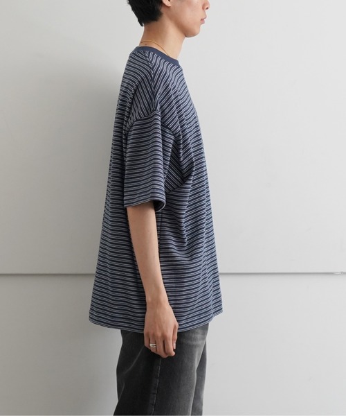 EVCON(エビコン)の「EVCON BORDR WIDE S/S T-SHIRT(Tシャツ/カットソー・メンズ・ホワイト/レッド/ブルー/ネイビー・1/2)」の5枚目の写真