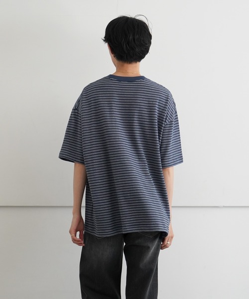 EVCON(エビコン)の「EVCON BORDR WIDE S/S T-SHIRT(Tシャツ/カットソー・メンズ・ホワイト/レッド/ブルー/ネイビー・1/2)」の14枚目の写真