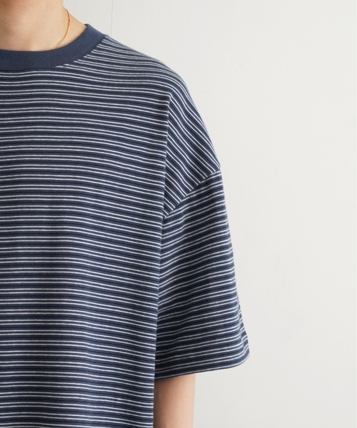 EVCON(エビコン)の「EVCON BORDR WIDE S/S T-SHIRT(Tシャツ/カットソー・メンズ・ホワイト/レッド/ブルー/ネイビー・1/2)」の7枚目の写真