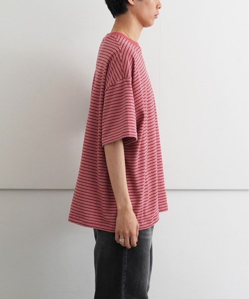 EVCON(エビコン)の「EVCON BORDR WIDE S/S T-SHIRT(Tシャツ/カットソー・メンズ・ホワイト/レッド/ブルー/ネイビー・1/2)」の11枚目の写真