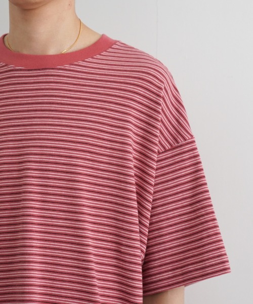 EVCON(エビコン)の「EVCON BORDR WIDE S/S T-SHIRT(Tシャツ/カットソー・メンズ・ホワイト/レッド/ブルー/ネイビー・1/2)」の6枚目の写真