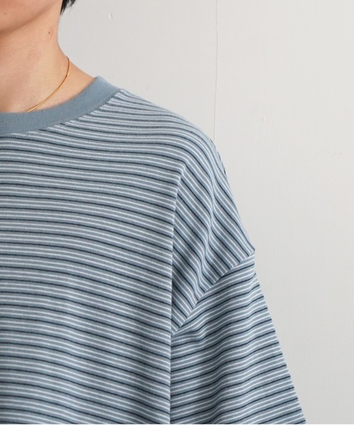 EVCON(エビコン)の「EVCON BORDR WIDE S/S T-SHIRT(Tシャツ/カットソー・メンズ・ホワイト/レッド/ブルー/ネイビー・1/2)」の13枚目の写真