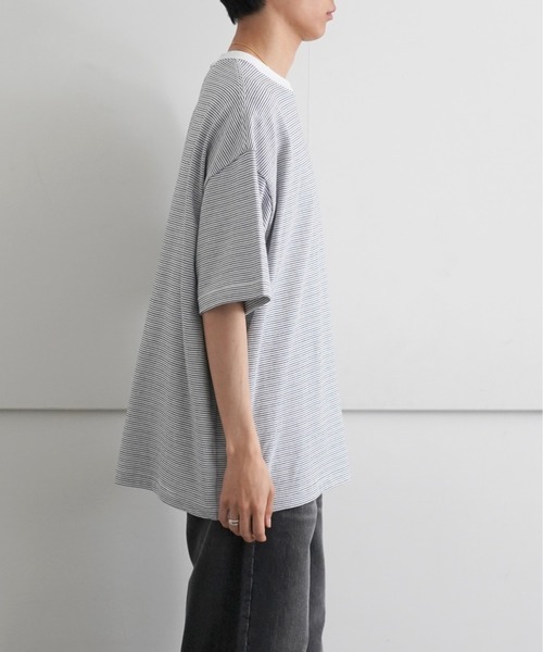 EVCON(エビコン)の「EVCON BORDR WIDE S/S T-SHIRT(Tシャツ/カットソー・メンズ・ホワイト/レッド/ブルー/ネイビー・1/2)」の12枚目の写真