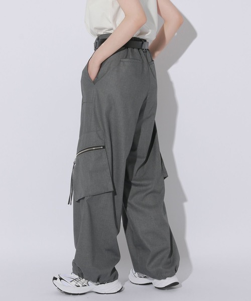 Anui（アニュイ）の「【UNISEX/2サイズ展開】クリアピケカーゴスラックス（スラックス・レディース・グレー/ブラック・SMALL/MEDIUM）」の20枚目の写真