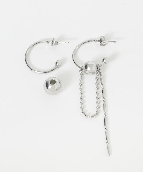 SMELLY(スメリー)の「チェーンコンビアシンメトリーピアス(ピアス(両耳用)・レディース・ゴールド/シルバー・-)」の14枚目の写真