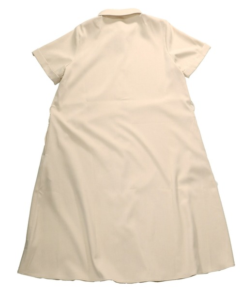 TOKYO SHIRTS（トウキョウシャツ）の「シャツワンピース 麻調合繊（シャツ/ブラウス・レディース・ベージュ/ネイビー/グリーン・LL/M/L）」の5枚目の写真