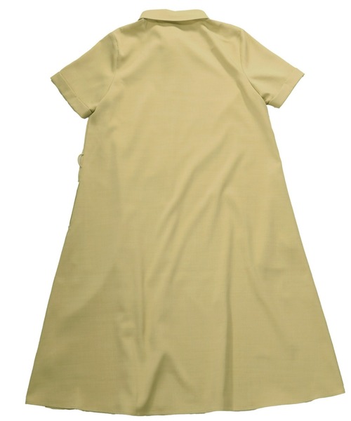 TOKYO SHIRTS（トウキョウシャツ）の「シャツワンピース 麻調合繊（シャツ/ブラウス・レディース・ベージュ/ネイビー/グリーン・LL/M/L）」の9枚目の写真