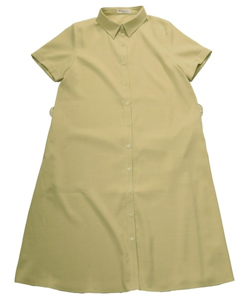 TOKYO SHIRTS（トウキョウシャツ）の「シャツワンピース 麻調合繊（シャツ/ブラウス・レディース・ベージュ/ネイビー/グリーン・LL/M/L）」の8枚目の写真