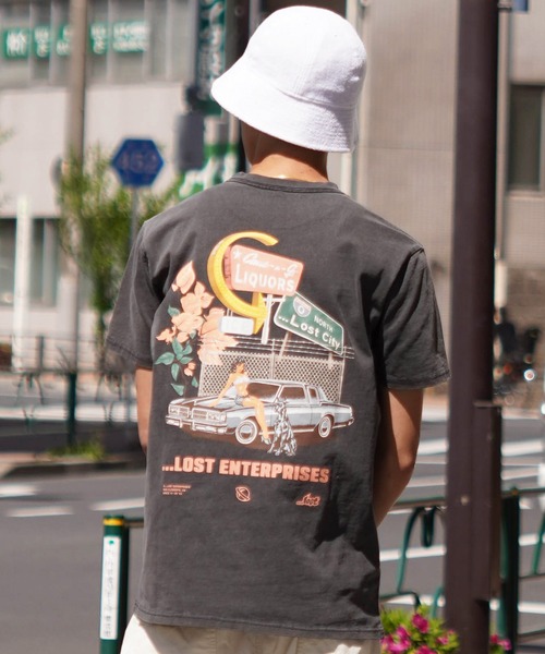 lost（ロスト）の「【ムラサキスポーツ限定】lost/ロスト ヘビーウエィト半袖Tシャツ バックプリント LOST CITY L24SS-J（Tシャツ/カットソー・メンズ・ライトブルー/ホワイト/チャコール・XL/L/M）」の14枚目の写真