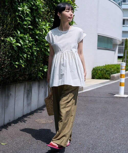 FREAK'S STORE（フリークスストア）の「切替ギャザーTシャツ/異
