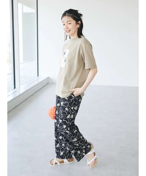 CRAFT STANDARD BOUTIQUE(クラフトスタンダードブティック)の「インド綿アソート柄イージーパンツ(その他パンツ・レディース・ブラック/アイボリー・M/L)」の10枚目の写真