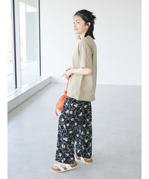CRAFT STANDARD BOUTIQUE(クラフトスタンダードブティック)の「インド綿アソート柄イージーパンツ(その他パンツ・レディース・ブラック/アイボリー・M/L)」の9枚目の写真