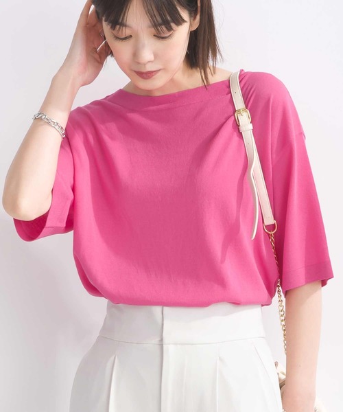 PICCIN（ピッチン）の「接触冷感プルオーバー（Tシャツ/カットソー・レディース・ブラック系その他/オフホワイト/ブラック/ライトグレー/ホワイト系その他/ピンク・M）」の6枚目の写真