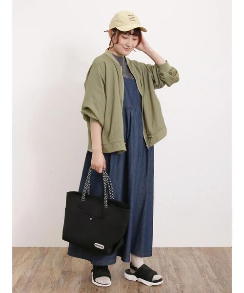 Samansa Mos2(サマンサ モスモス)の「◎肩フリルデニムワンピース(ワンピース・レディース・ブラック/サックスブルー/ブルー・F)」の17枚目の写真