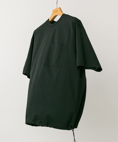 URBAN RESEARCH DOORS(アーバンリサーチドアーズ)の「『吸水速乾/イージーケア/接触冷感』クイックドライ ワッフルメッシュ Tシャツ(Tシャツ/カットソー・メンズ・ライトグレー/モカ/ブラック・MEDIUM/LARGE)」の2枚目の写真