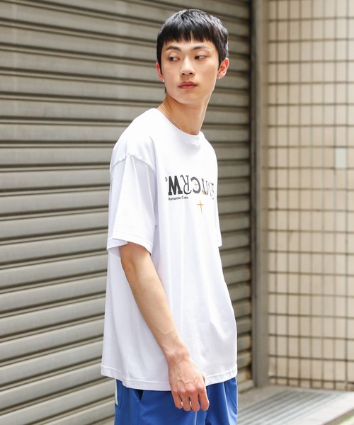 【ROMANTIC CROWN】24SS★リバース ロゴ Tシャツ ROMANTIC CROWN (ロマンティック クラウン) - リバースロゴT