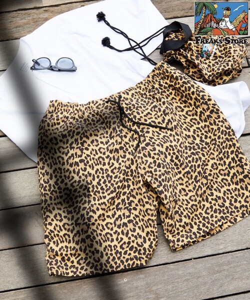 FREAK'S STORE(フリークスストア)の「FREAK’S STORE/フリークスストア ナイロンイージーショートパンツ/ボードショーツ/撥水/水陸両用(その他パンツ・メンズ・その他15/その他9/レオパード/ブラック/オリーブ/チャコールグレー/ベージュ/その他16・SMALL/LARGE/MEDIUM)」の6枚目の写真