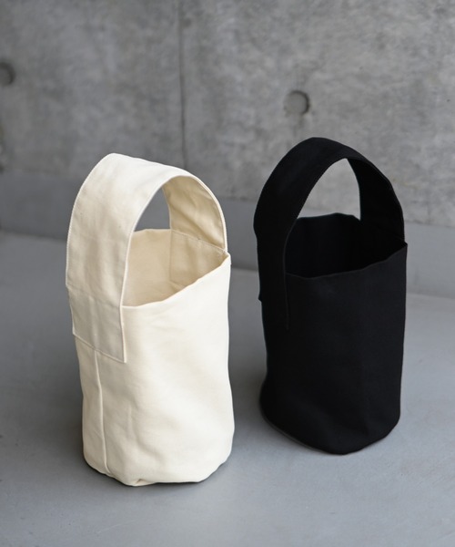 Marient(マリエント)の「One Handle Cotton Bag(トートバッグ・レディース・アイボリー/ブラック・FREE)」の9枚目の写真