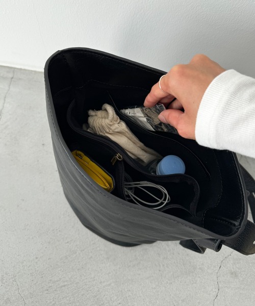 CANAL JEAN（キャナルジーン）の「El mar　レザーバケツショルダーバッグ（ショルダーバッグ・レディース・ブラック・ONE SIZE）」の10枚目の写真